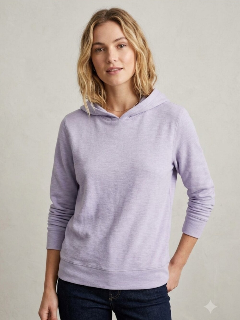J.Crew Lilac Lightweight Sunwashed Beach Hoodie